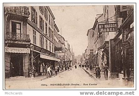 CPA 25 MONTBELIARD - Rue Cuvier - Montbéliard