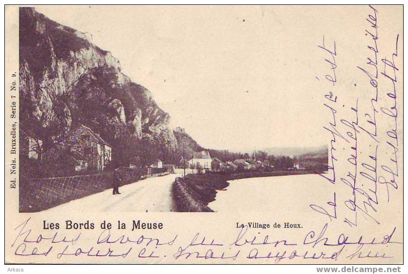 HOUX = Le Village - Bords De La Meuse  (Nels  S.7  N° 9) 1900 - Yvoir