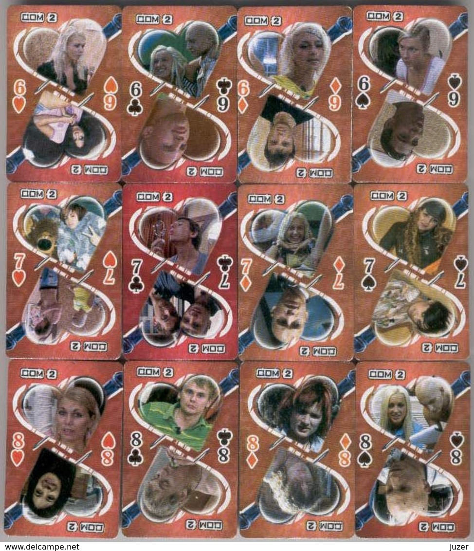 Russian Playing Cards DOM 2 (Reality TV Show) (36) - Cartes à Jouer Classiques