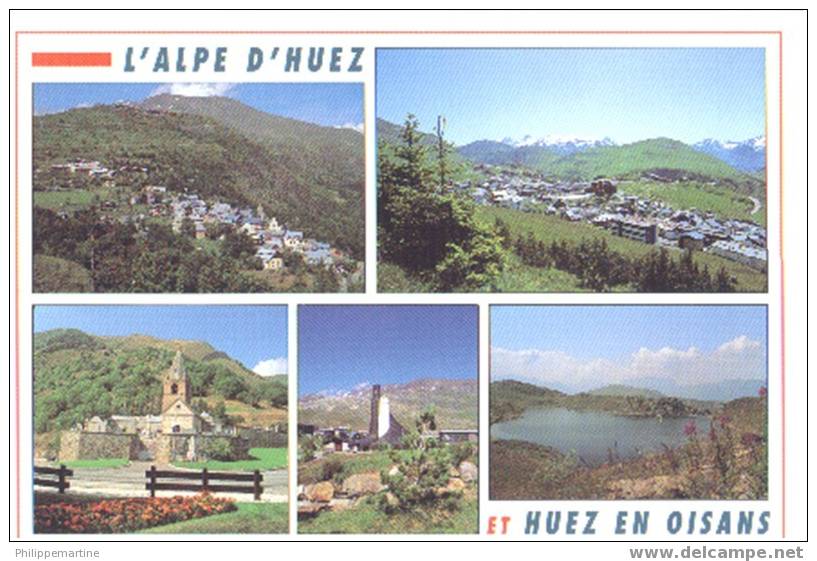 38 - L'Alpe D'Huez Et Huez En Oisans : Multi Vues - Bourg-d'Oisans