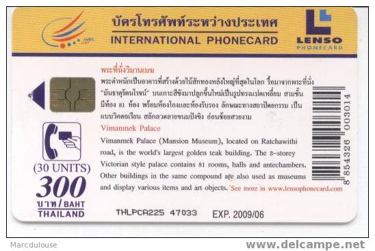 Lenso Phonecard. City Of Culture. Bangkok: The Best City Of Asia. - Tailandia