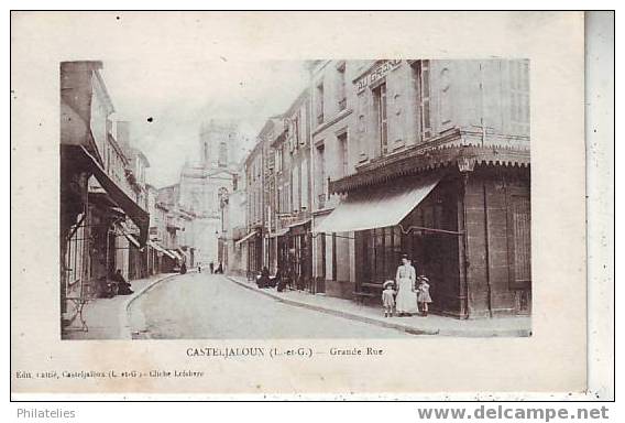 CASTELJALOUX GRAND RUE  1916 - Casteljaloux