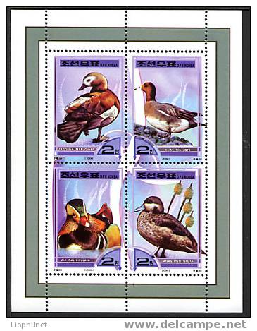 COREE DU NORD 2000, CANARDS, 4 Valeurs, Neufs / Mint. R2026 - Entenvögel