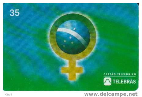 BRAZIL  35 U  MOTHER  DAY  08.03.1996  WOMAN  SIGN  READ DESCRIPTION !! - Brésil