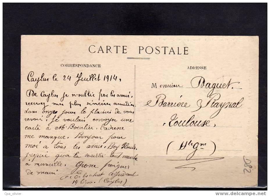 82 CAYLUS (environs) Chateau, Coté Sud, Ed Dejean 362, 1914 - Caylus