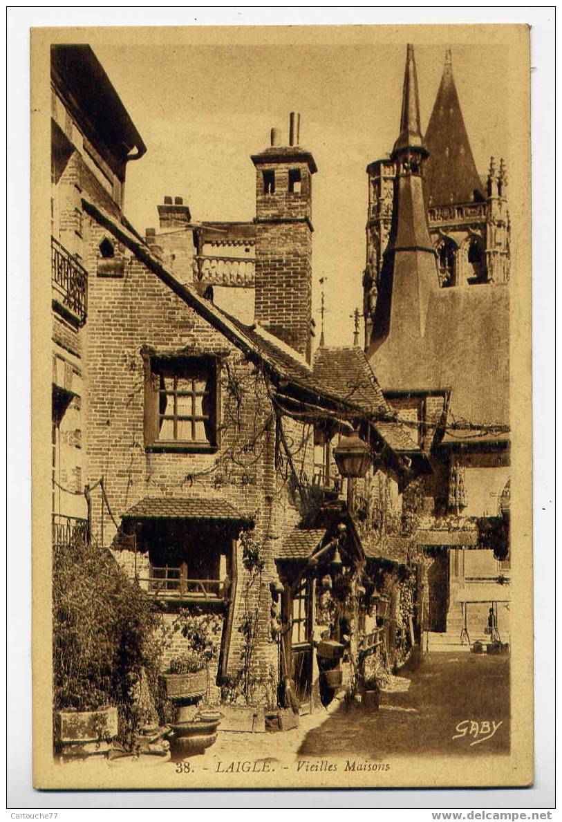 K6 - LAIGLE - Vieilles Maisons (jolie Carte De 1946) - L'Aigle