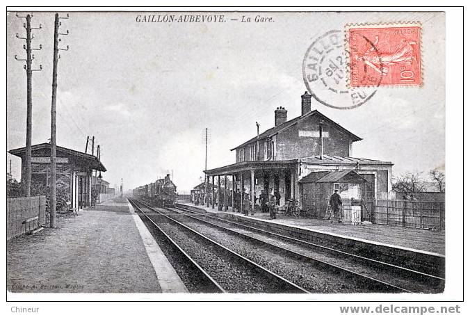 GAILLON AUBEVOYE  LA GARE - Aubevoye