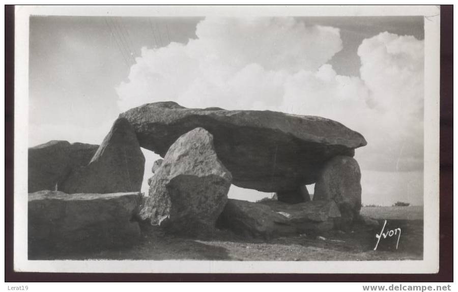 DOLMEN....CARNAC.. DOLMEN DE KER GAVAT.CPSM..ECRITE ?(?¿?)? - Dolmen & Menhire