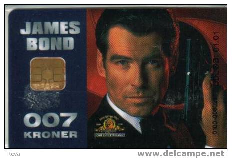 DENMARK  007 KR  JAMES BOND  MOVIE  FILM   MINT IN BLISTER CHIP  READ DESCRIPTION !! - Denemarken