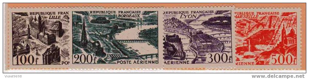 FRANCE: PA N° 24/27 ** - 1927-1959 Nuevos