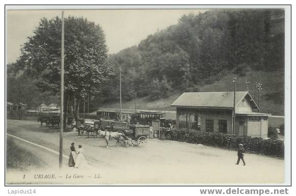 461 B/ CPA  URIAGE    LA GARE (38) - Uriage