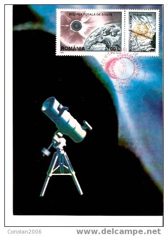 Maxi Card Fdc Eclipse - Astronomy
