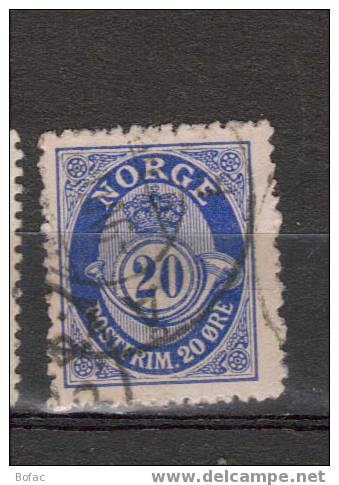 77 OB NORVEGE "COR OMBRE" - Used Stamps