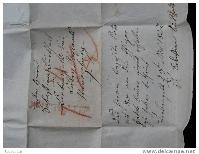 Lettre Manuscrit 1827 Papier Ancien Document - Manuscrits