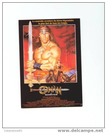 Cpm éditions NUGERON Conan Le Destructeur Schwarzenegger - Affiches Sur Carte