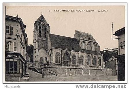 CPA 27 BEAUMONT LE ROGER - L Eglise - Beaumont-le-Roger