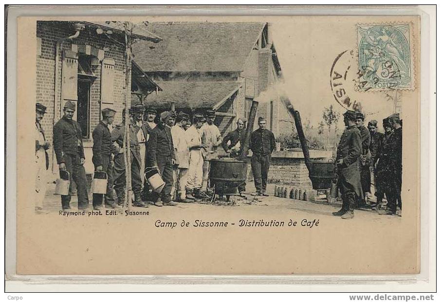 Camp De SISSONNE - Distribution De Café. - Sissonne