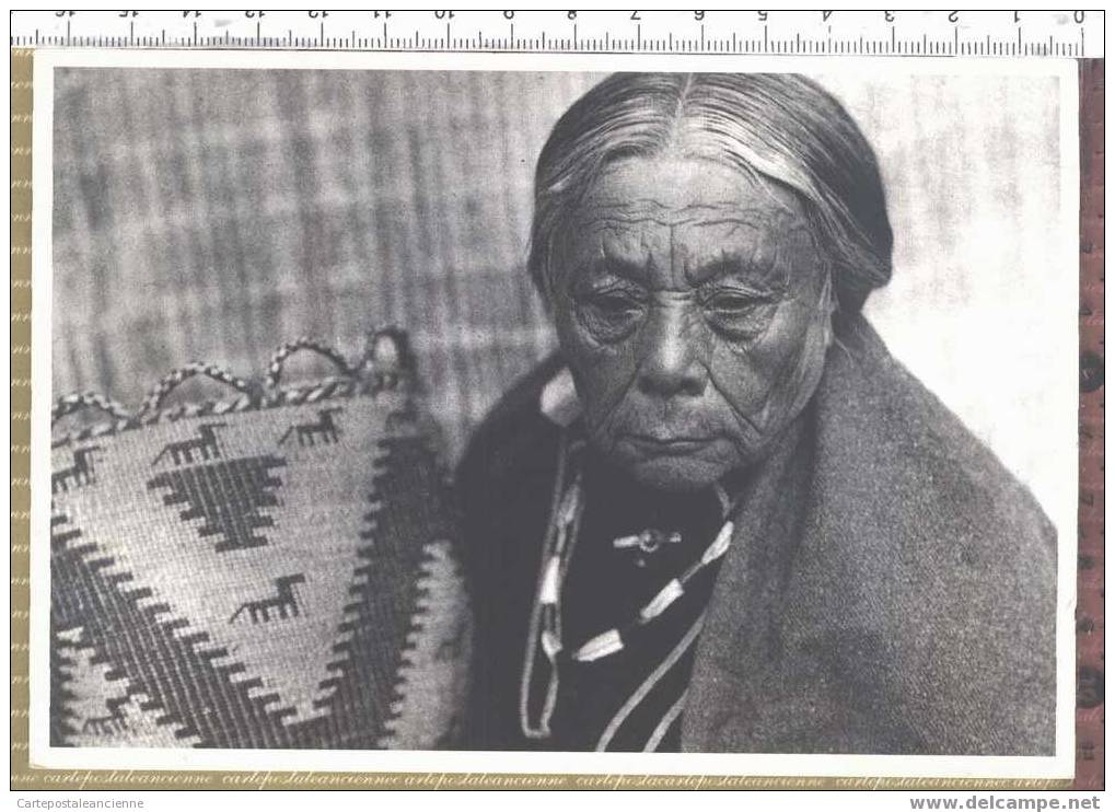 INDIEN US FIRST PEOPLE WEAVER SKOKOMISH REPRODUCTION De PHOTO CURTIS 1912 Ed GARFINKEL PRINTED 1993 /N.VOY /C6517 - Indianer