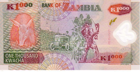 ZAMBIE   1000 Kwachas  Daté De 2003   Polymer    ***** BILLET  NEUF ***** - Zambie