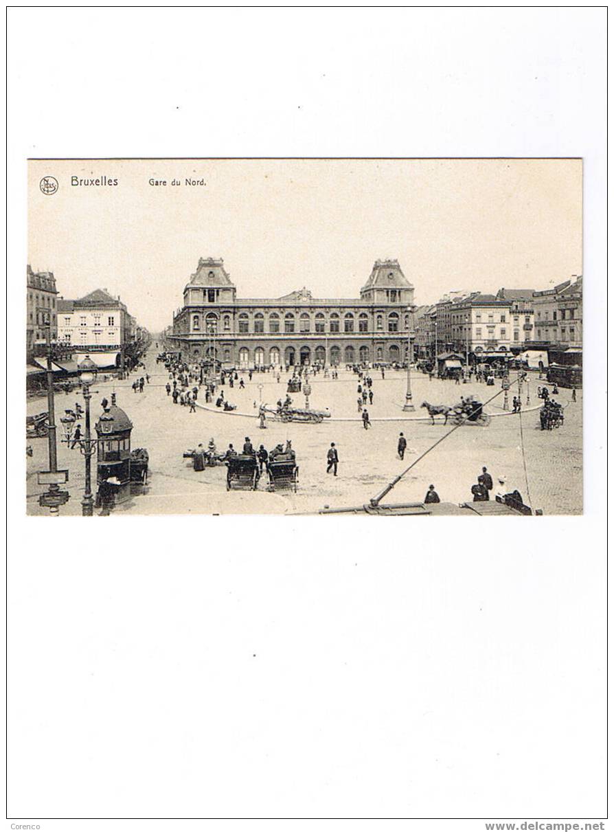 BRUXELLES   Gare Du Nord   Non écrite - Spoorwegen, Stations