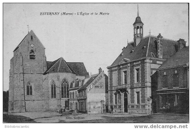 D51 - ESTERNAY - L'EGLISE ET LA MAIRIE - Esternay
