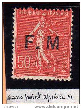 FRANCE: Franchise N° 6a ** - Timbres De Franchise Militaire