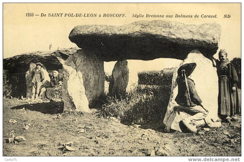 DOLMENS Et MENHIRS - De Saint-Pol De Léon à Roscoff - Dolmens De Caravel - Dolmen & Menhire