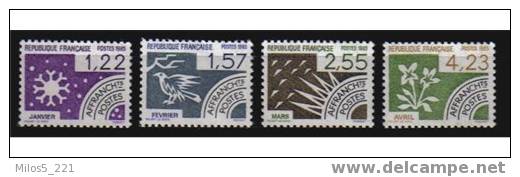 France Préoblitérés   N° 186-189 **   Y&T - 1964-1988