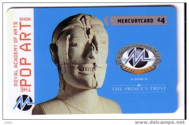 Royal Academy Of Arts - THE POP ART Mohs - Mercurycard - [ 4] Mercury Communications & Paytelco