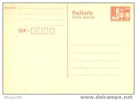 DDR / GDR - Ganzsache Postfrisch / Postcard Mint (I411) - Postkaarten - Ongebruikt