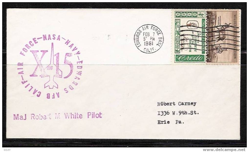 USA / Collection NAVETTES SPACIALES /  X15 / EDWARDS AIR FORCE / 05.07.1961. - Africa