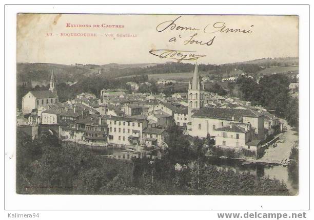 TARN  /  Environs  De  CASTRES  :  ROQUECOURBE  /  VUE  GENERALE  /  Cpa Précurseur, A Voyagé En 1904 - Roquecourbe