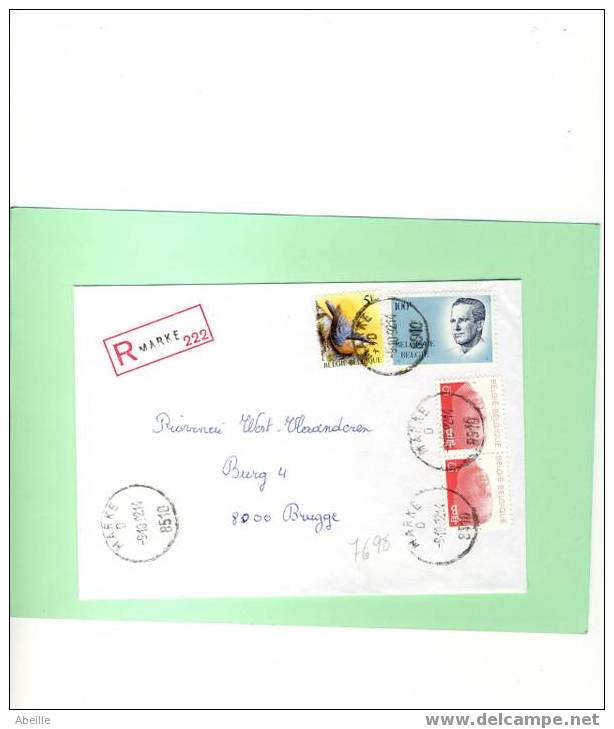 7698 LETTRE BELGE  REC   5 F - Other & Unclassified