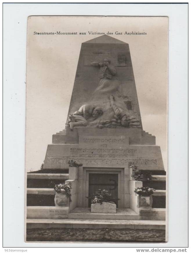 Bikschote (Langemark-Poelkapelle) - Merkem - Steenstraete - Monument Aux Victimes Des Gaz Asphixiants - FOTO POSTCARD - Langemark-Poelkapelle