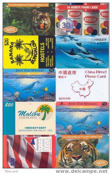 USA Amerique 10 Telecartes Phonecards (17) - Altri – America