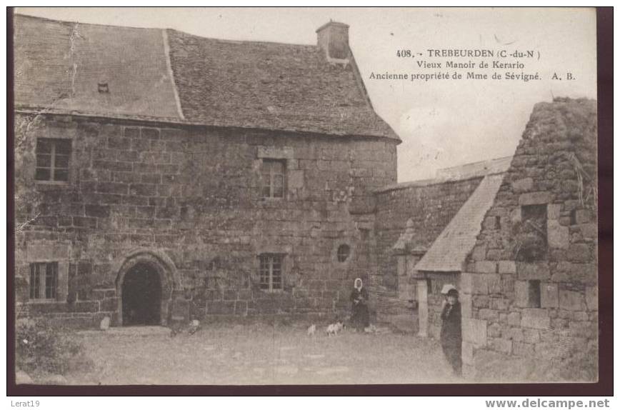 22.COTES D'ARMOR...TREBEURDUN...VIEUX MANOIR DE KERARIO. ECRITE....‹(•¿•)› - Trébeurden