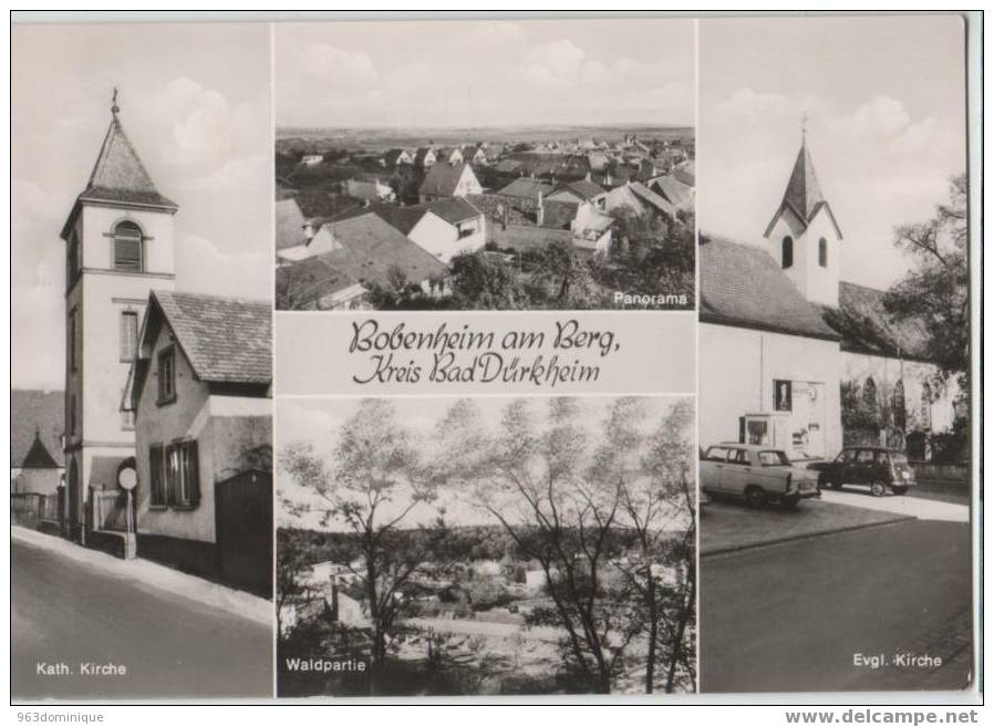 Bobenheim Am Berg. - Kreis Bad Dürkheim - Panorama - Kath. Kirche - Evgl. Kirche - Waldpartie - Bad Dürkheim
