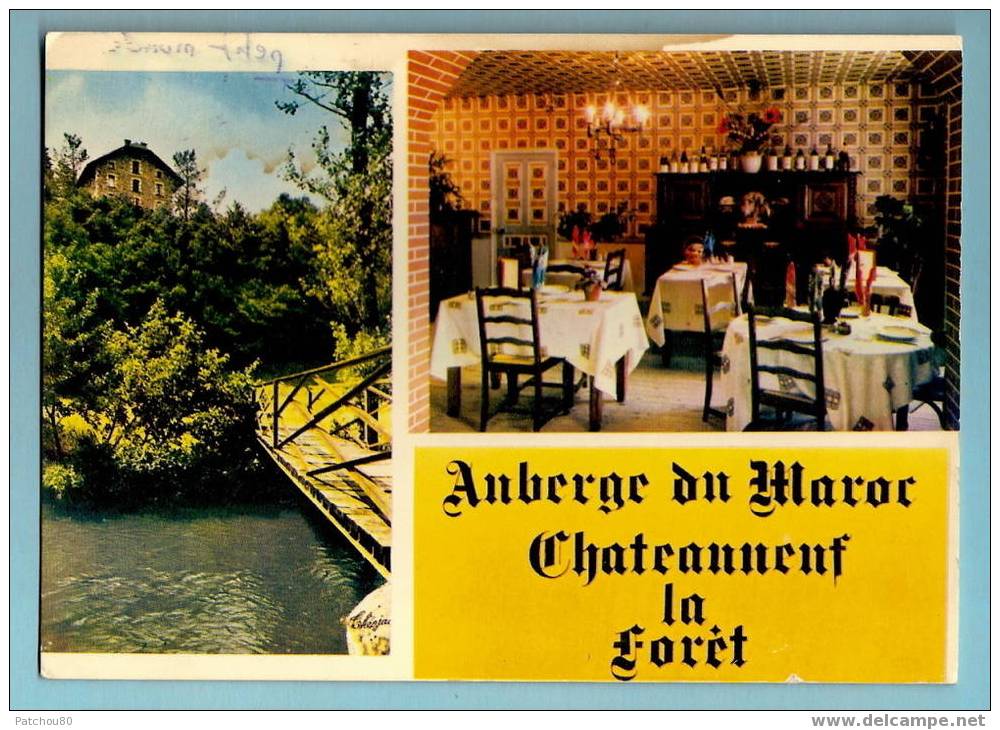 87 --- CHATEAUNEUF - LA - FORET ---  L' Auberge Du " Maroc " --- (à Voir!) -- R 2085 - Chateauneuf La Foret