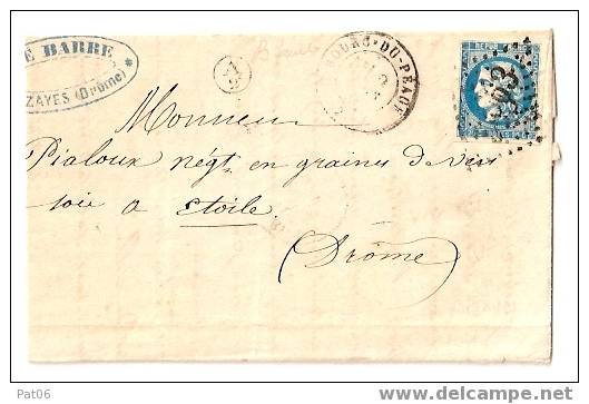 ISERE (37)   BOURG  DU PEAGE - 1870 Emisión De Bordeaux
