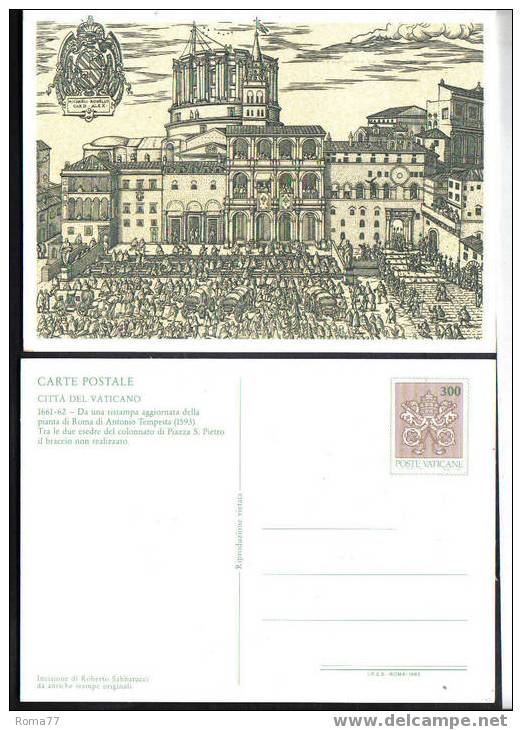 4-7  VATICANO 1982, 8 Postal Stationery Cards  N. C22 C23  ** - Briefe U. Dokumente