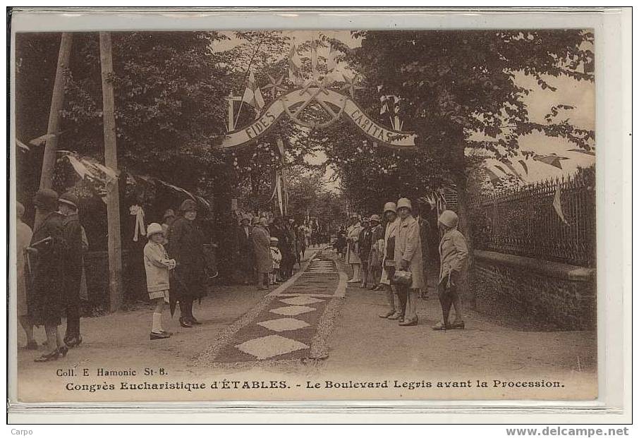 ETABLES-SUR-MER. - Congrès Eucharistique - Boulevard Legris... - Etables-sur-Mer