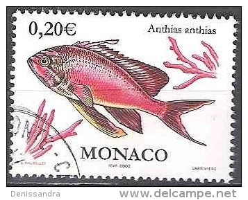 Monaco 2002 Yvert 2328 O Cote (2015) 0.20 Euro Poisson Cachet Rond - Oblitérés