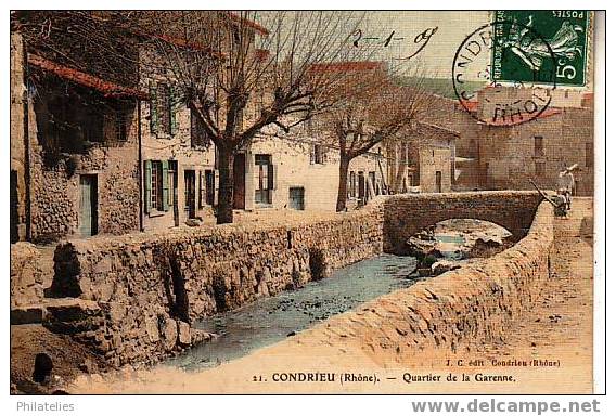 CONDRIEUX    QUARTIER DE LA GARENNE 1909 - Condrieu