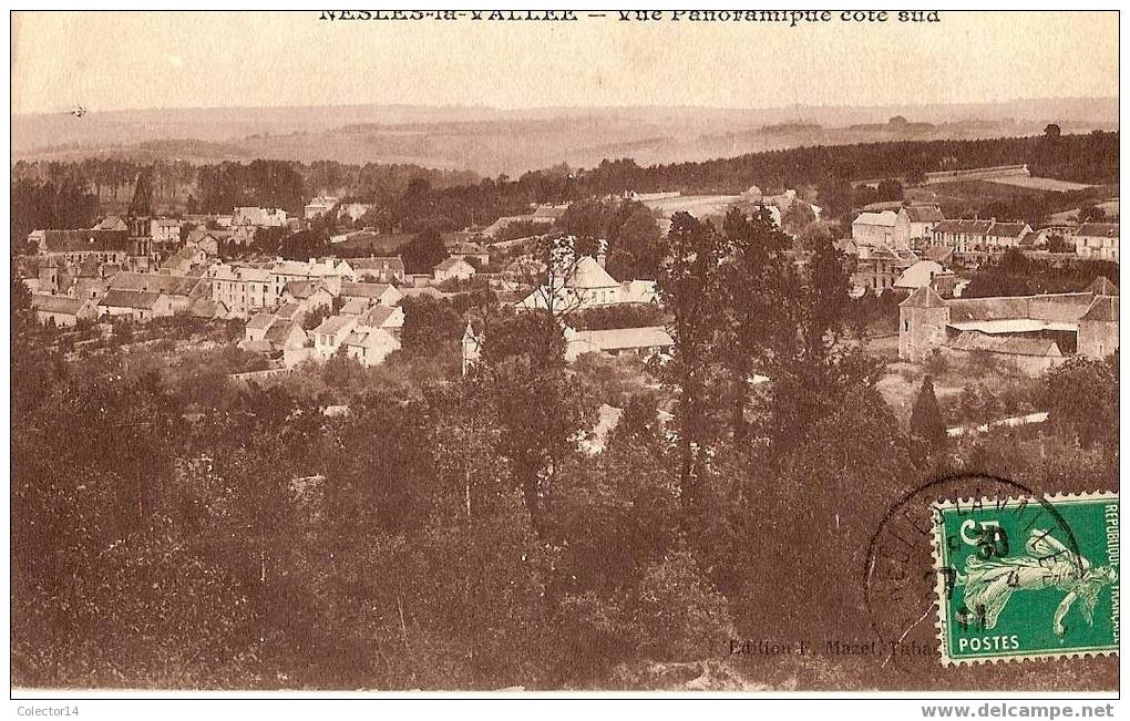 NESLES LA VALLEE VUE PANORAMIQUE COTE SUD 1911 - Nesles-la-Vallée