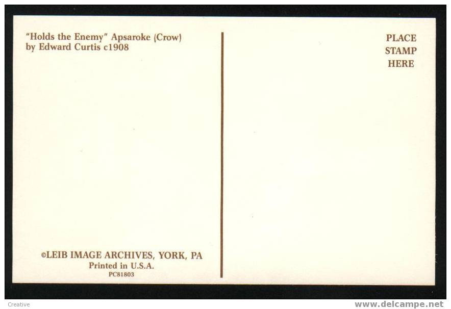 APSAROKE CROW  Leib Image Archives York,Pa USA - Indiens D'Amérique Du Nord