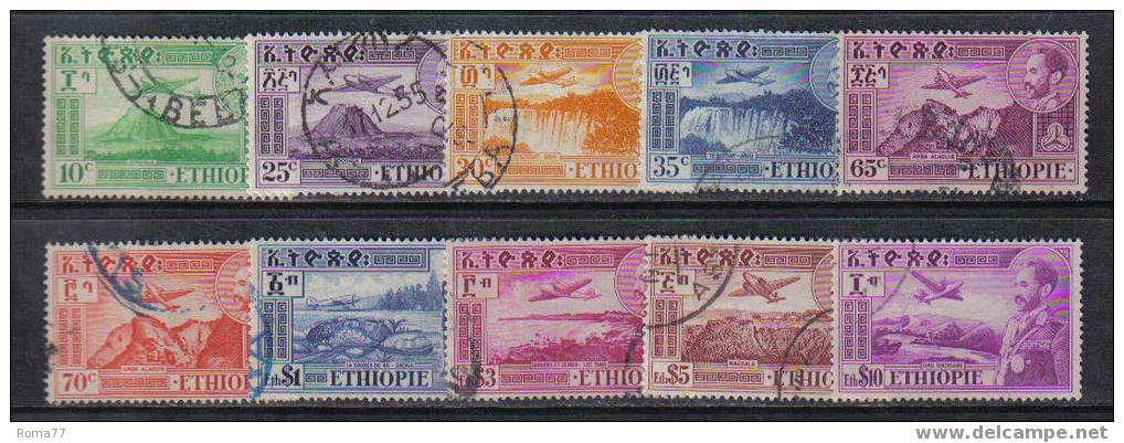 IX10 - ETIOPIA 1947 , Posta Aerea SERIE  N. 23/30 - Etiopia