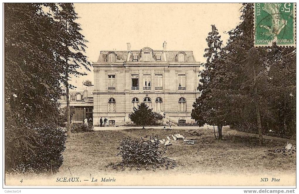 SCEAUX LA MAIRIE 1908 - Sceaux