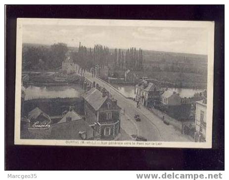 15870 Durtal Vue Générale Vers Le Pont Sur Le Loir édit.chrétien Belle Carte - Durtal