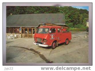 Jolie CP Camion De Pompier Saint Berthevin 53 Premier Secours Citroën - Feu Incendie Pompiers - Cliché Lesaux 2-06-1991 - Brandweer