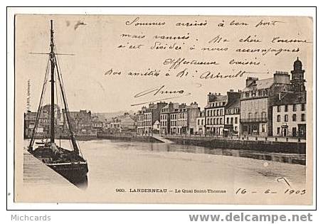 CPA 29 LANDERNEAU - Le Quai Saint Thomas - Landerneau